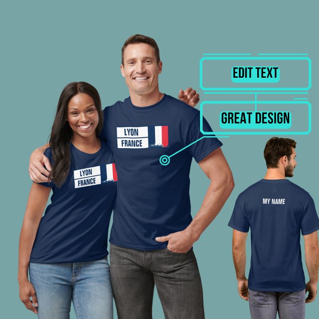 Camiseta Lyon France Francophile (Please enjoy our Lyon tee.)