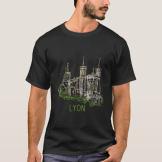 Camiseta Lyon Francia, única mano de los hombres de regalo