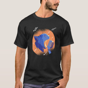 Camiseta Lyri, cantante de micrófonos de Cat Feline Meow Ma