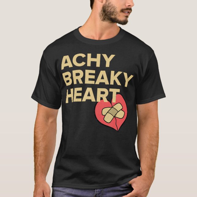 Camiseta Lyric Lyfe ACHY BREAKY HEART (Anverso)