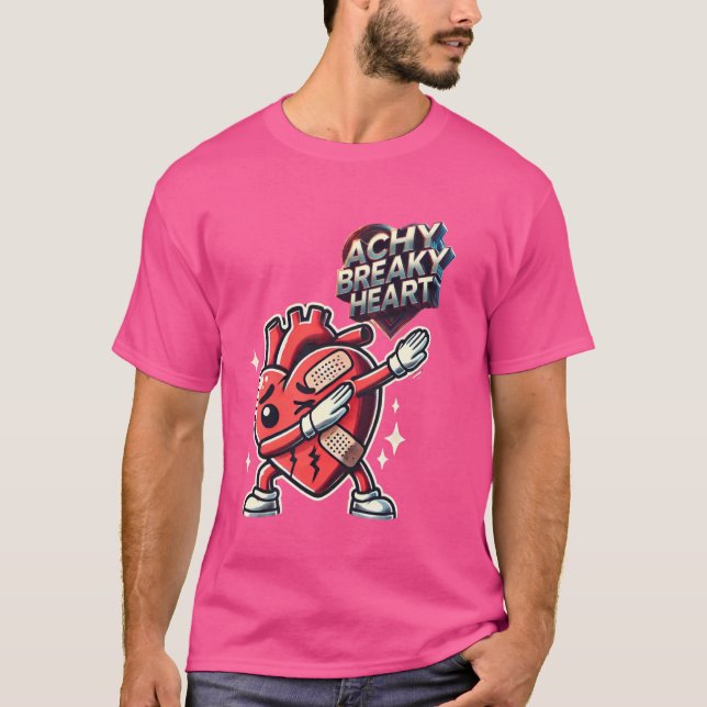 Camiseta LyricLyfe - ACHY BREAKY HEART (Anverso)