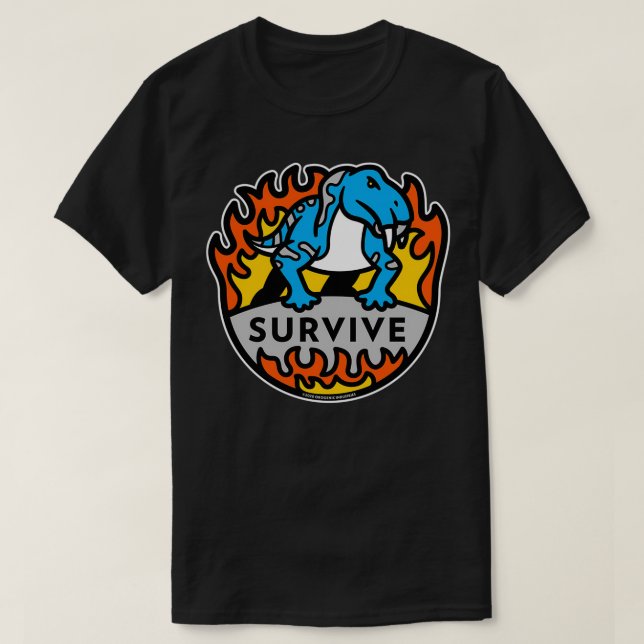 Camiseta Lystrosauro Survive (Diseño del anverso)