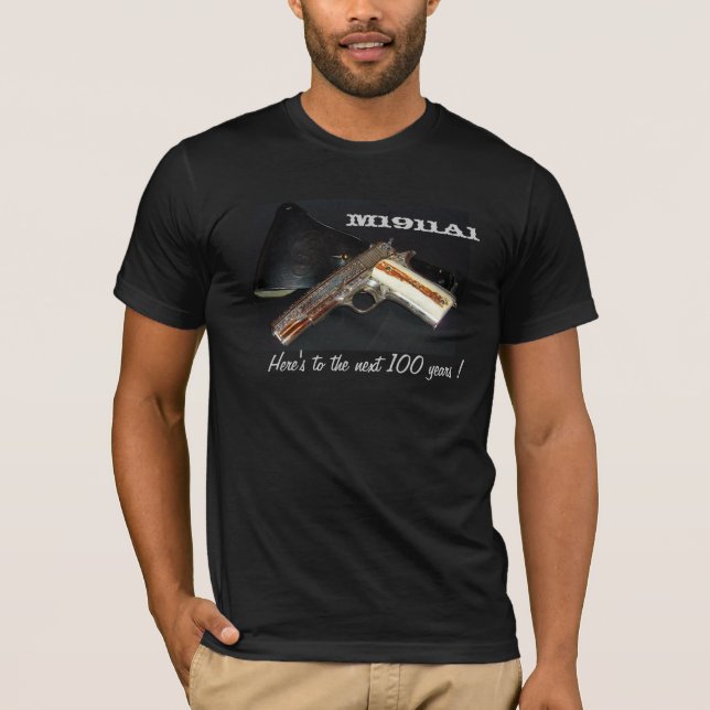 Camiseta ¡M1911A1-here a los 100 años próximos! (Anverso)