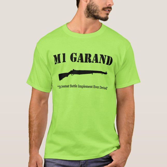Camiseta M1 Garand - color "piedra " (Anverso)