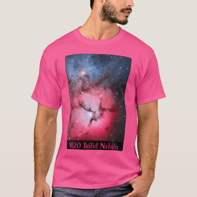 Camiseta M20 Trifid Nebula Messier Object 20 Space Astronom (Anverso)