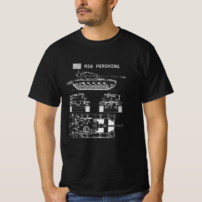 Camiseta M26 Pershing | World War 2 Tank (Anverso)