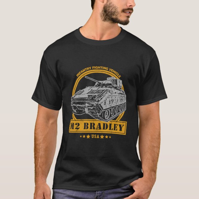 Camiseta M2 Bradley Ifv Bradley Vehículo de Lucha contra la (Anverso)