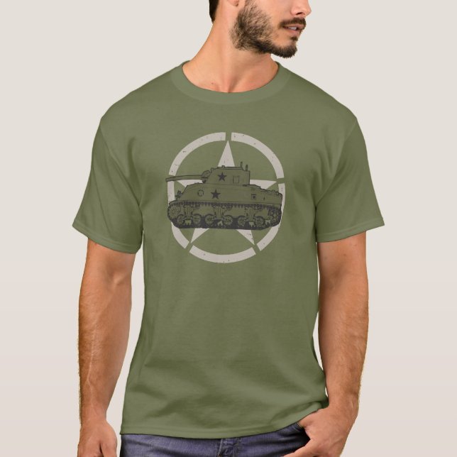 Camiseta M4 Sherman | World War 2 Tank (Anverso)
