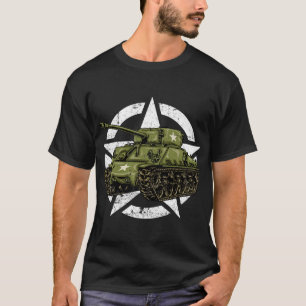 Camiseta M4 Sherman World War 2 Tanque Vintage Tank a Mi