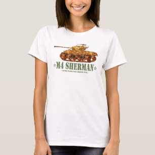 Camiseta M4 Sherman World War Two American Medium Tank WWII
