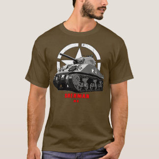 Camiseta M4 Tanque militar Sherman WW2