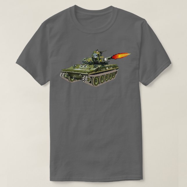 Camiseta M551 Sheridan Firmando dos Txt (Diseño del anverso)