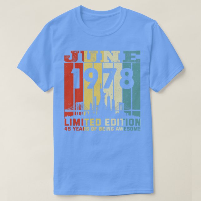 Camiseta M602 Junio 1978 Edición Limitada 45 Años De Ser (Diseño del anverso)