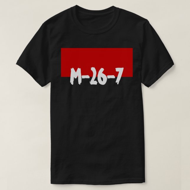 CAMISETA M-26-7 (Diseño del anverso)