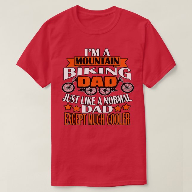 Camiseta m A Mountain Biking Dad Ciclismo Lover Funny (Diseño del anverso)