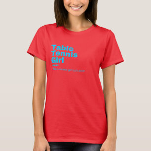 Camiseta m Chica - Tenis de mesa