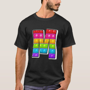 Camiseta M Cutest Capital Letter M Alphabet Funny Poppin Ki