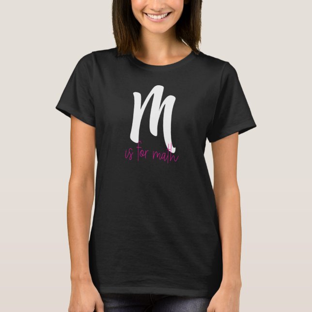 Camiseta M Es Para Maestra Maestra De Maestros De Math Cute (Anverso)