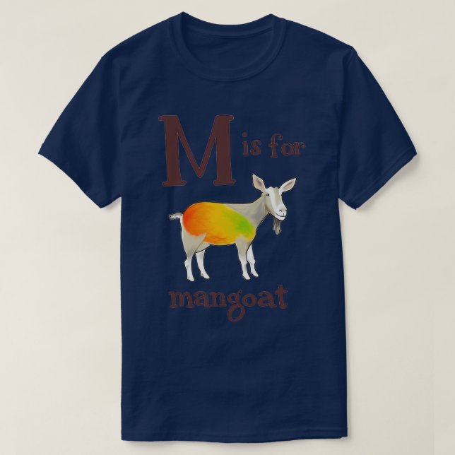 Camiseta M es para Mangoat (Diseño del anverso)