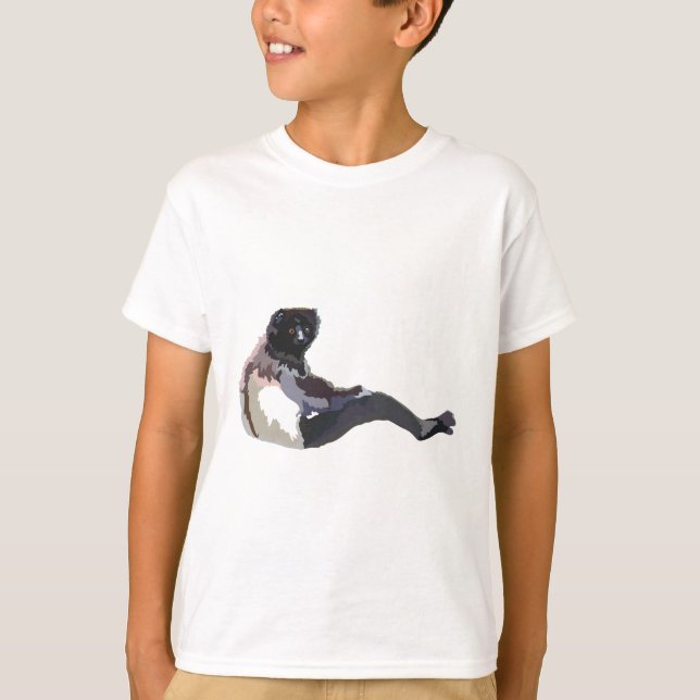 Camiseta M es para Milne Edwards Sifaka (Anverso)