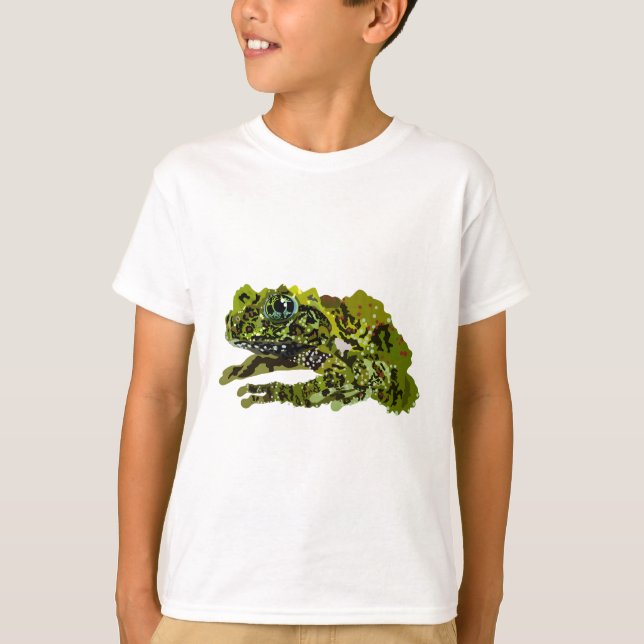 Camiseta M es para Mossy Frog (Anverso)