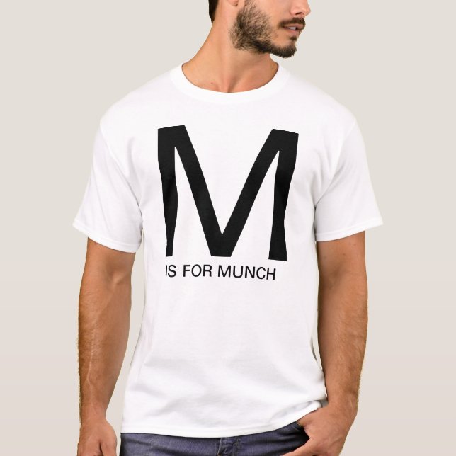Camiseta M está para Munch (Anverso)