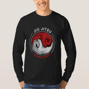 Camiseta M Ial Jiu Jitsu Lucha Retro En Tren Yin Yang Fist
