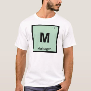 Camiseta M - Meleagro Símbolo de la Tabla Periódica de Quím