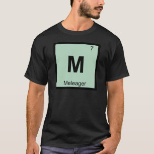 Camiseta M - Meleagro Símbolo de la Tabla Periódica de Quím