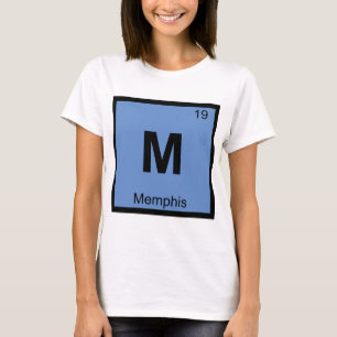 Camiseta M - Memphis Tennessee Química Tabla Periódica