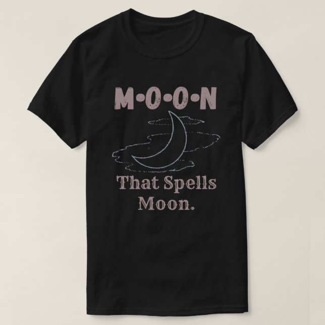 Camiseta M O O N que españa la luna (Diseño del anverso)