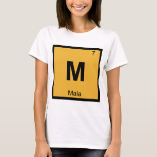 Camiseta M - Tabla periódica de la química de Maia Pleiad
