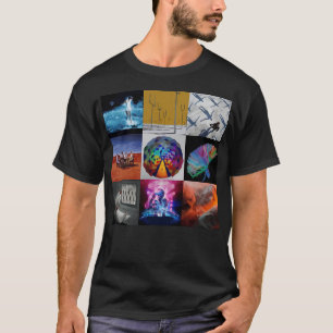 Camiseta M.U.S.E. - Collage de discografía Minimalista