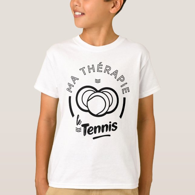 Camiseta Ma thérapie le tennis (Anverso)