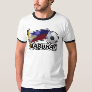 Camiseta ¡Mabuhay! Aclamación de fútbol de Filipinas