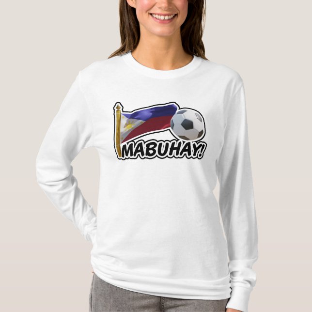 Camiseta ¡Mabuhay! Futbolista en Filipinas (Anverso)