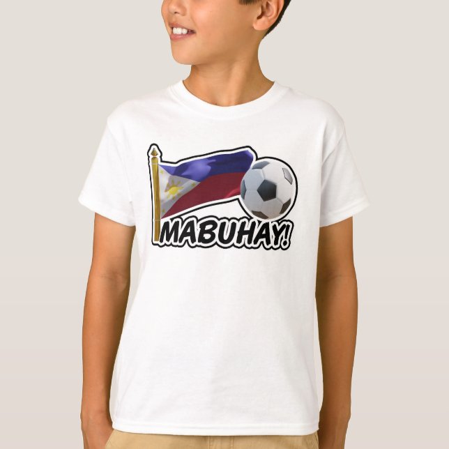 Camiseta ¡Mabuhay! Futbolista en Filipinas (Anverso)