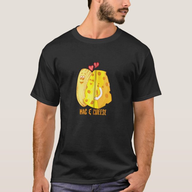 Camiseta Mac & Cheese Love Food Cute Veggie Tee Zip (Anverso)