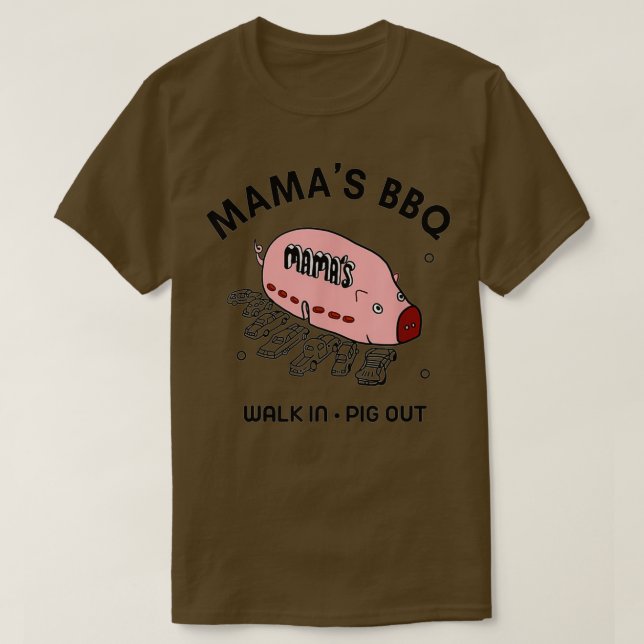 Camiseta Mac Mamas BBQ Walk In Pig Out Sunny Summer Gift (Diseño del anverso)