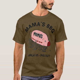 Camiseta Mac Mamas BBQ Walk In Pig Out Sunny Summer Gift