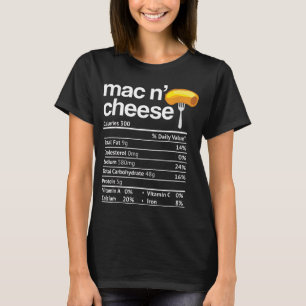 Camiseta Mac y Cheese Nutrition Funny Thankending Mac N'
