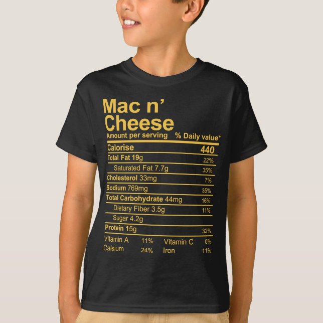 Camiseta Mac y queso (Anverso)