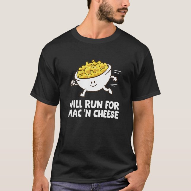 Camiseta Mac Y Queso Correrán Para Mac N Cheese (Anverso)