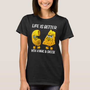 Camiseta Mac Y Queso Cuidados Para Hombres Mujeres Macaroni