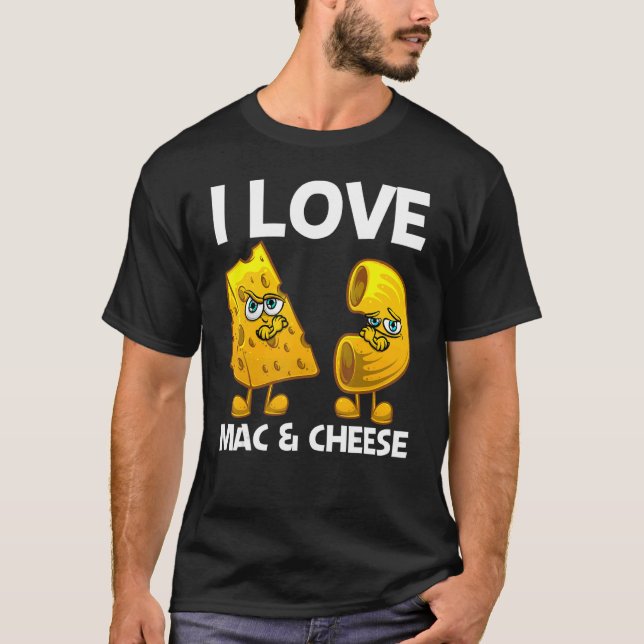 Camiseta Mac Y Queso Cuidados Para Hombres Mujeres Macaroni (Anverso)
