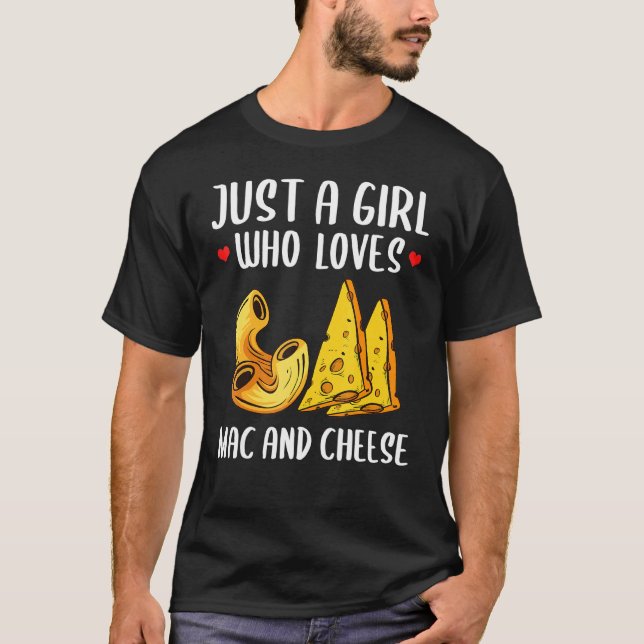 Camiseta Mac Y Queso Graciosos Para Las Chicas Macaroni Che (Anverso)