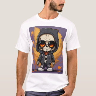 Camiseta "Macabre Madness: Muerte arte Metalizado"