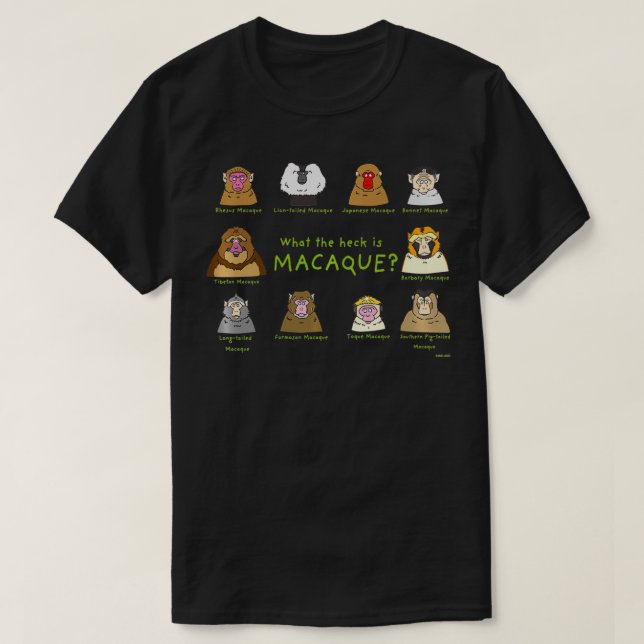 Camiseta Macacos  (Diseño del anverso)
