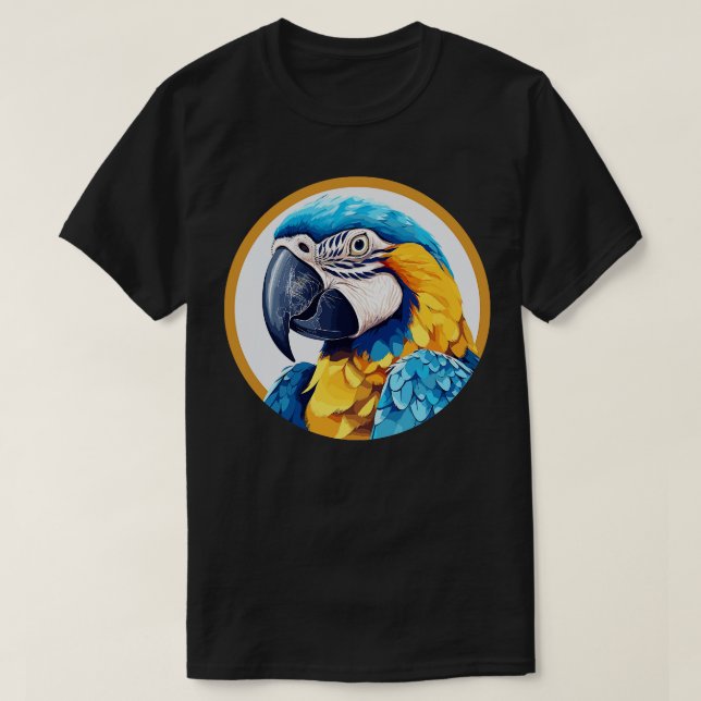Camiseta Macao azul y dorado 13 (Diseño del anverso)
