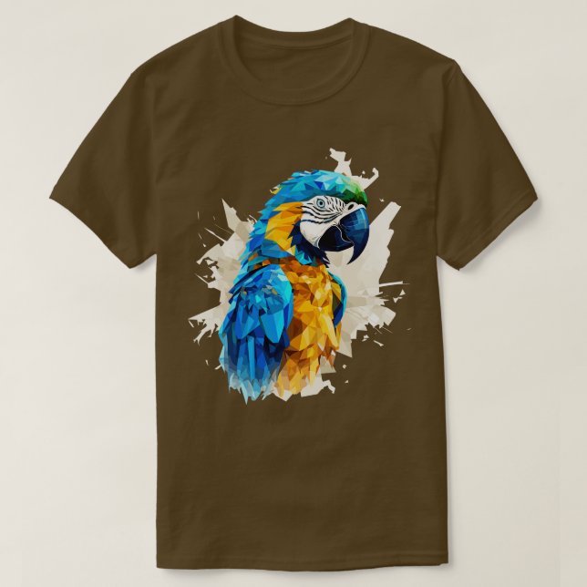 Camiseta Macao azul y dorado 2 (Diseño del anverso)